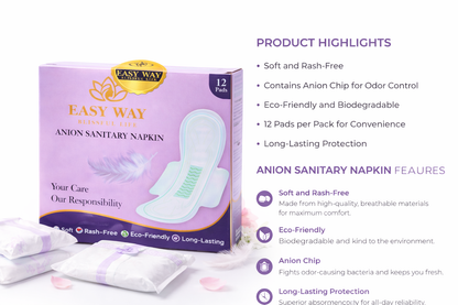 Easy Way Anion Sanitary Pads ( 2 Pack )